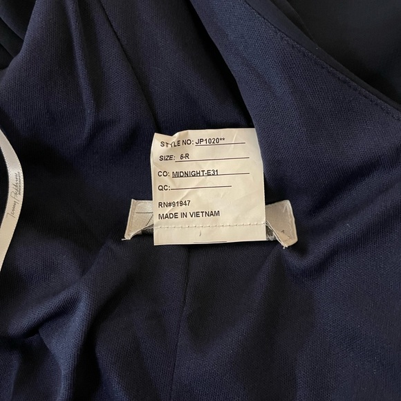 Jenny Packham Bridesmaids Dress Chiffon Shirred V-neck 3/4 Sleeve Formal… - Picture 6 of 11